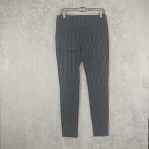 Women's D. Jeans Houndstooth Pull-On Skinny Pants Size 8 Flat Front No Pockets